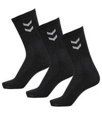 Hummel Basic Socks Stockings Tennis Socks Black Mens Womens Unisex Kids