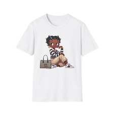 Chic Cartoon Graphic Tee, Fashionable Women's T-Shirt