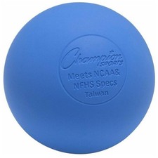 Champion Sports Official Size Rubber Lacrosse Ball - Blue Single 
