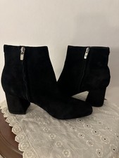 Nine West 9x9 Leather chunky heel ankle boot Sz. 9