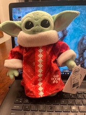 Disney Star Wars The Mandalorian 8" GROGU Baby Yoda Christmas Holiday Plush NEW