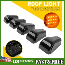 5X For Toyota FJ Cruiser Prado Solar Powered Wireless Roof LED Cab Lights Amber