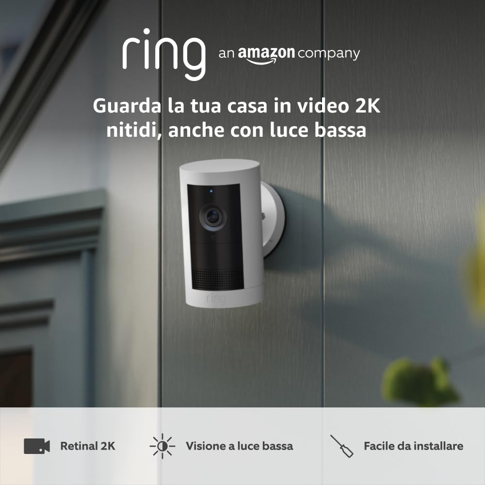 Videocamera Esterna Plus a Batteria 2K: Sicurezza Casa Senza Fili