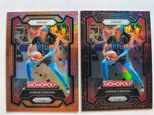 2024 PANINI PRIZM MONOPOLY JORDIN  CANADA WNBA ORANGE HANDSHAKE SSP + RED ICON 