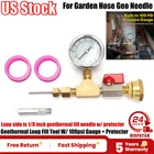 Geothermal Loop Fill Tool W/ 100psi Gauge & Protector For Garden Hose Geo Needle