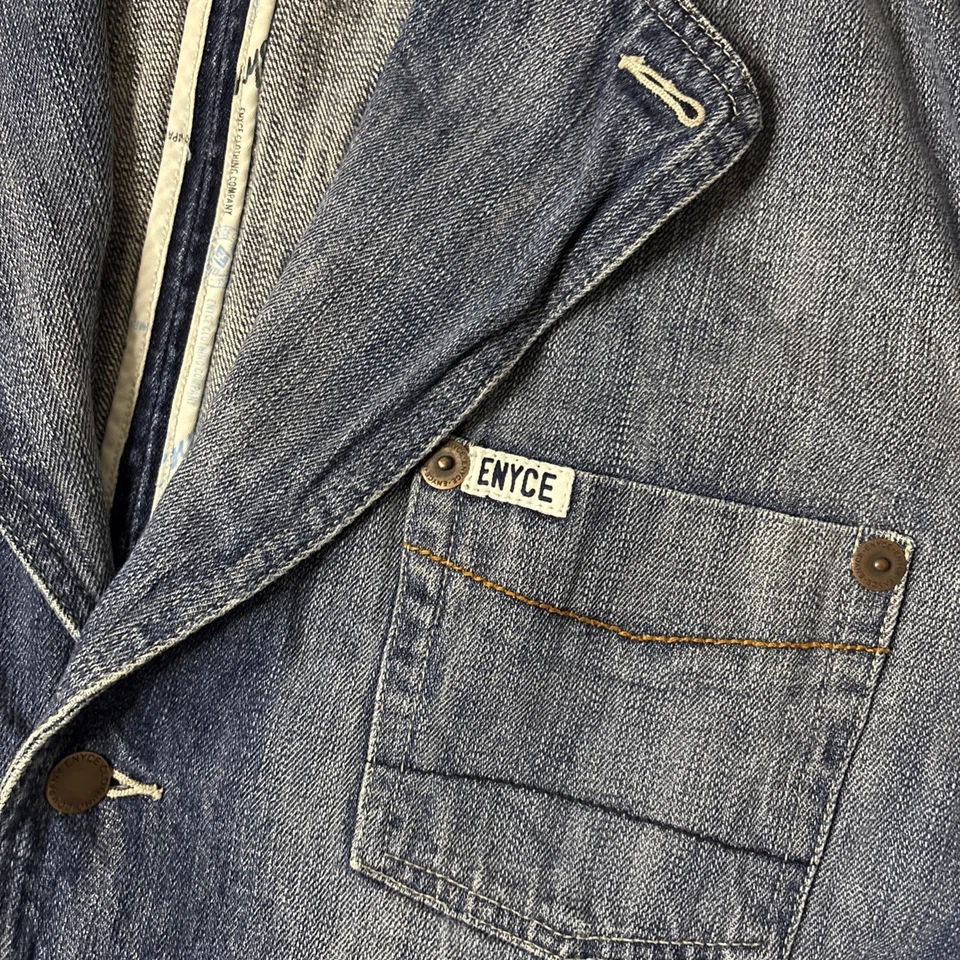 Chaqueta vaquera vintage Y2K Enyce talla L hip hop años 2000 ropa de calle Foto 2 de 4