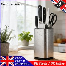 Stainless Steel Knife Block Set Kitchen Knives Organizer Holder，Without knife