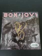 RICHIE SAMBORA SIGNED SLIPPERY WHEN WET CD INSERT JSA COA BON JOVI