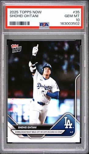 2025 Topps Now Shohei Ohtani #35 Bobblehead Night Walk-Off HR PSA 10 (QTY)