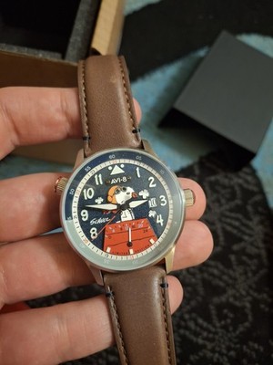 AVI-8 Peanuts McKellar Dual Time Snoopy Watch Azure Blue #12 of 530 Made