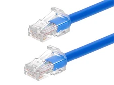 Monoprice Cat6A Component Level Patch Cable 10 Feet Blue UTP 24AWG 500MHz RJ45