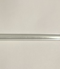Vintage Art Deco ClearGlass Towel BarReplacement Rod ONLY- Immaculate 21.5"