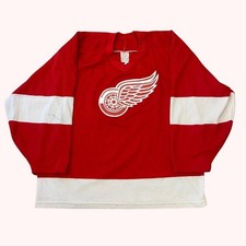 Vintage Detroit Redwings Ice Hockey jersey 1980s CCM