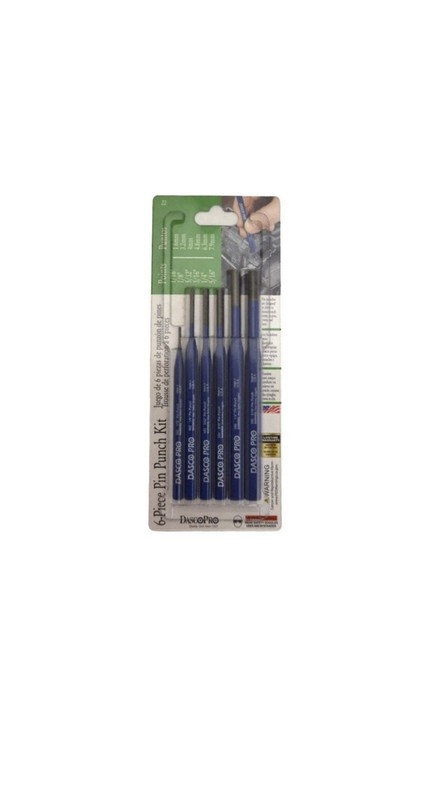 DASCO PRO 22 Pin Punch, 6 Piece 817ZW5