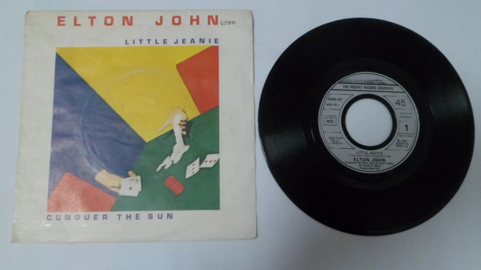 Lot collection de 7 disques vinyles 45T de Elton John 45 tours - Duo France Gall - Photo 4/4