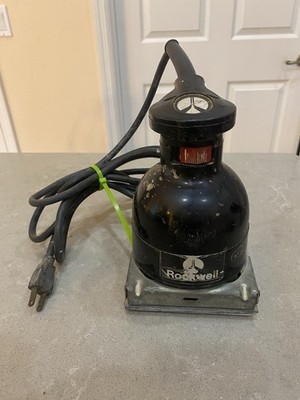 Vintage Rockwell Speed-Bloc Model 4480 Commercial Hand Sander Made in USA
