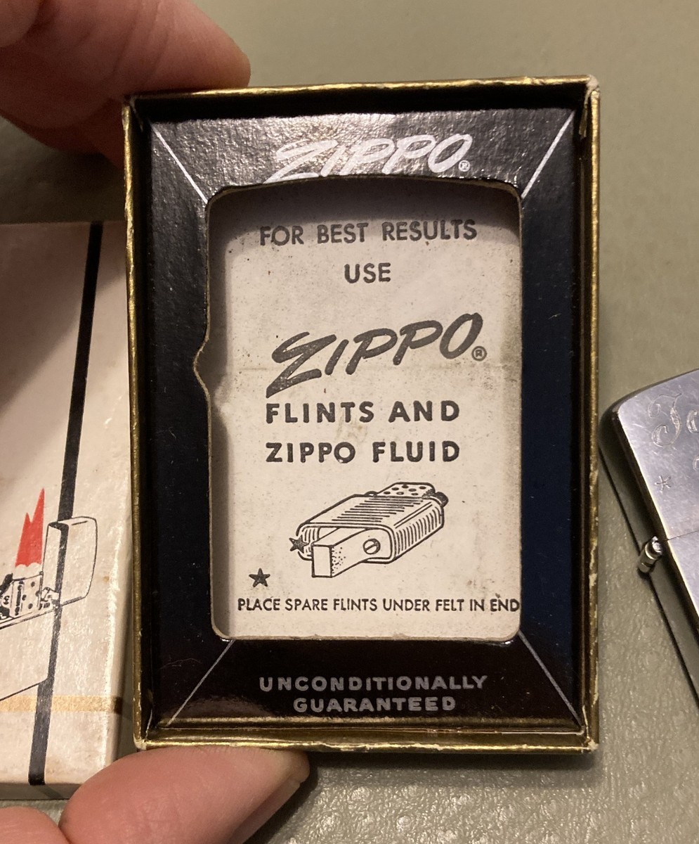 Vintage 1959 US NAVY Zippo Lighter Personalized Used in Box USN | eBay