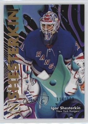 2024-25 Skybox Metal Universe Z-Force Rave 114/399 Igor Shesterkin #44 10no