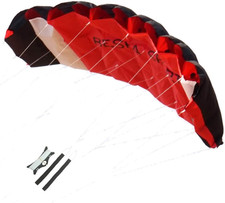 Huge 73Inch Dual Line Parachute Stunt Kite with Flying Tools 1.8M Power Parafoil