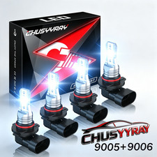 4x90059006 Led Headlight Combo High Low Beam Bulbs Kits Super White Bright Lamp
