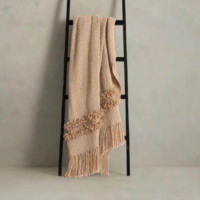Banana Republic Home Fringed Clara Lenza Wool Throw 