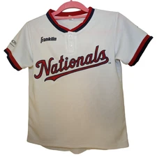 Pre-owned YOUTH Medium Franklin White Jersey #17 Washington Nationals ABR/INOVA