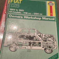 Fiat 128 new sealed haynes workshop manual 1969-1981