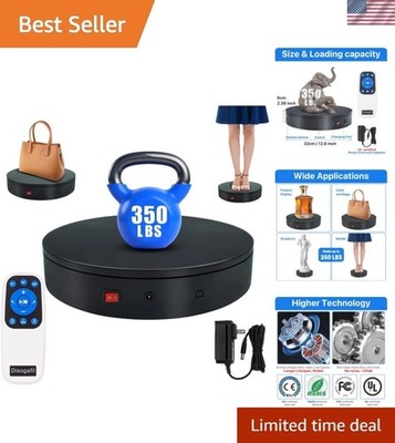 12.6-Inch Motorized Rotating Turntable, 350lbs Load, Silent Display Stand