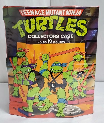 D-347 VINTAGE 1988 PLAYMATE TOYS TEENAGE MUTANT NINJA TURTLES COLLECTORS CASE!
