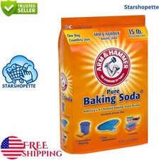 Baking Soda Pure 15 Lb Bulk Food Grade Resealable Bag