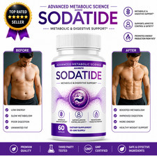 Sodatide Gut Health  Metabolic Support Capsules 60 Count Advanced Dietary