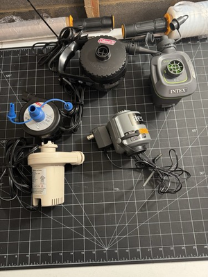 #ad #ad AERO Coleman Intex Embark Power and Battery Operated Air Pumps Lot With Nozzles $17.50