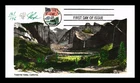 US COVER FLAG OVER YOSEMITE VALLEY CALIFORNIA FDC PUGH HAND PAINTED