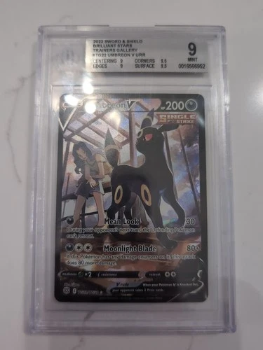 Pokemon TCG Umbreon V TG22/TG30 Trainer Gallery Brilliant Stars BGS 9