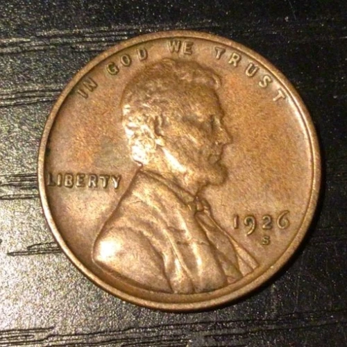 Scare 1926-S Lincoln Wheat Cent Penny, XF Details. Sharp! A40