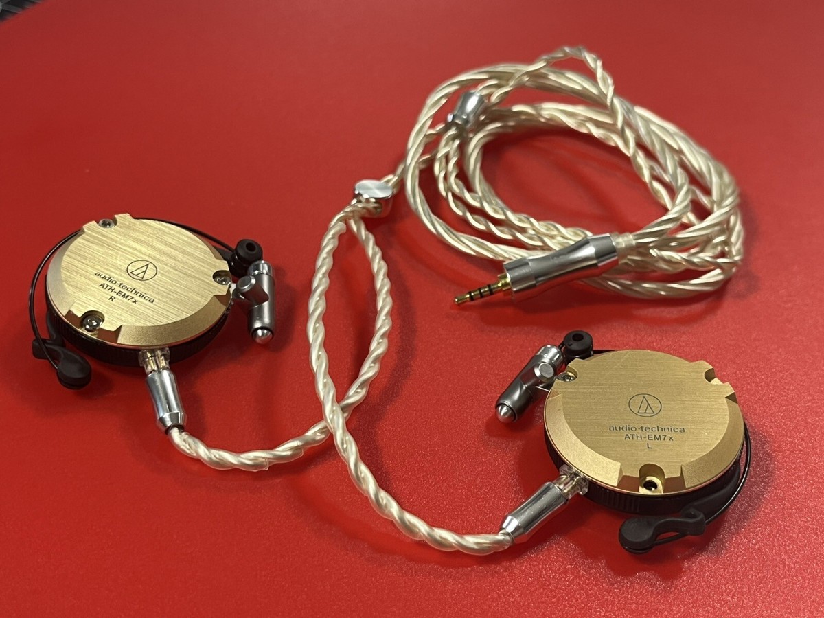 audio-technica ATH-EM7X 有線イヤホン Audio Technica ATH-EM7x Ear-Fit Aluminum Headphone 28mm Dynamic Driver