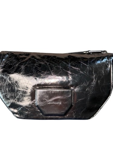 Women's AllSaints Silver Metallic Crossbody Shoulder Bag NWT - Picture 2 of 16