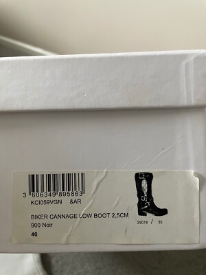 CHRISTIAN DIOR Black Leather Biker Cannage Low Boots SIZE 40 CHRISTIAN DIOR Black Leather Biker Cannage Low Boots SIZE 40