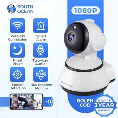 (1 Set CCTV+64GB) CCTV 1080P HD Wifi IP Camera Security Home V380 Pro