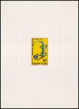LIONS CLUB-STAMP-MALI 1967-DE LUX SHEET-