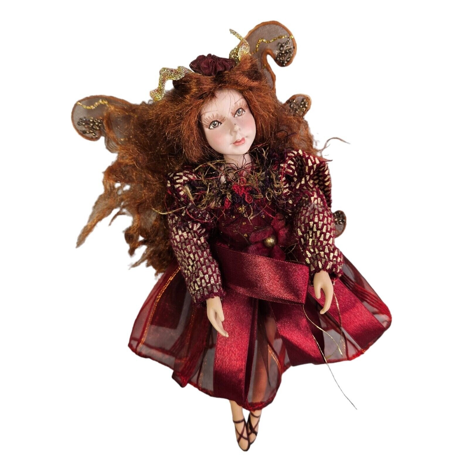 Winward Nature Fairy Elf Fantasy Art Doll Red Hair 10 Inch W
