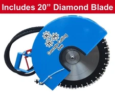 20" Hydraulic Concrete Cutting Handsaw  (Diamond Blade Included)