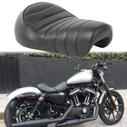 Black Motorcycle Rider Single Solo Seats For Harley Davidson Sportster 883 Iron