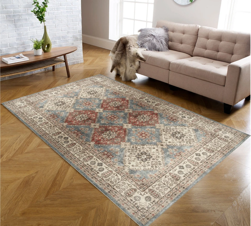 Alfombra oriental - Alfombra de sala de estar - Alfombra turca - Alfombra lavable de Kilimway Foto 2 de 4