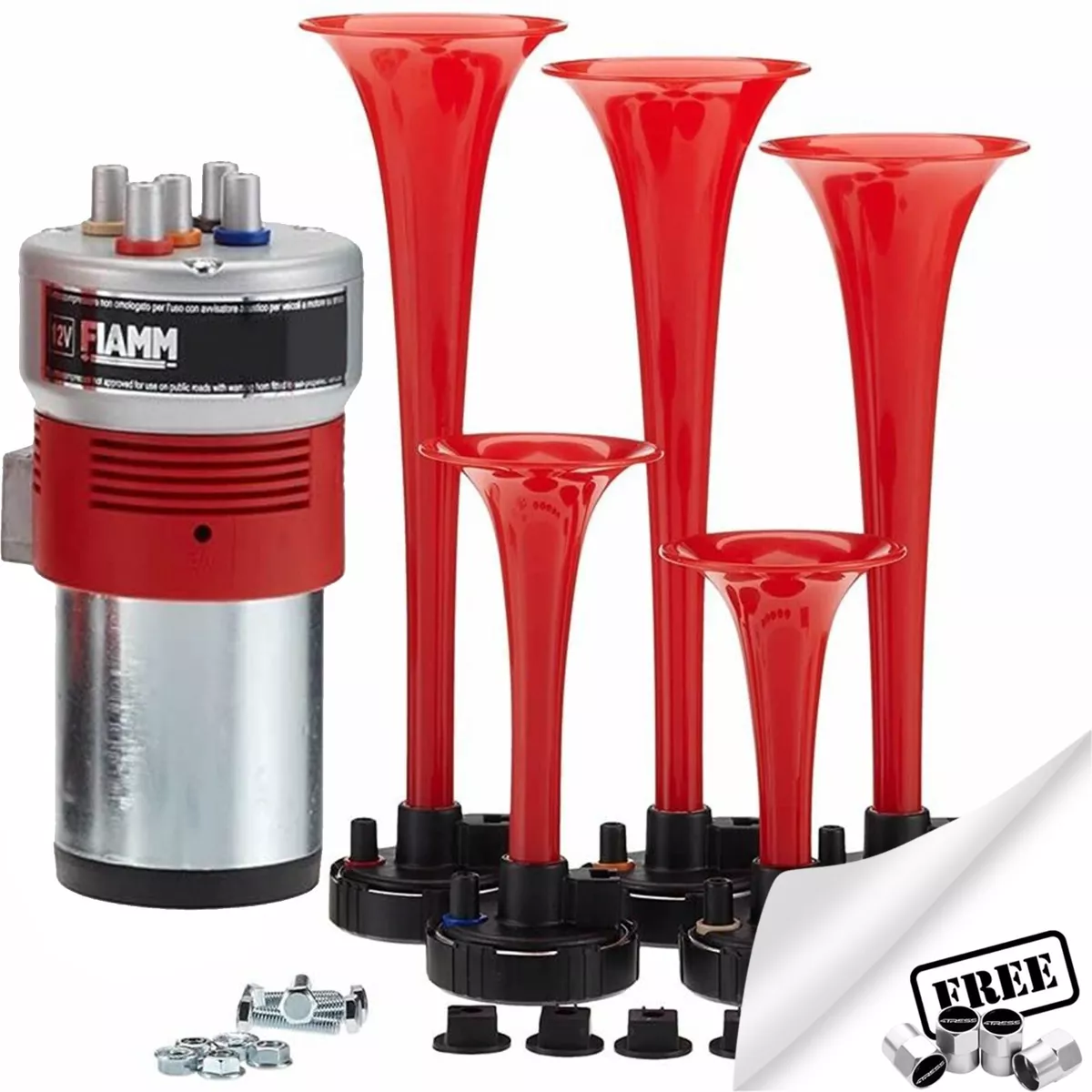 La Cucaracha Musical Air Horn kit Fiamm 12v Car Van Truck 5