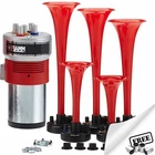 La Cucaracha Musical Air Horn kit Fiamm 12v Car Van Truck 5 Trumpet Horns+CP