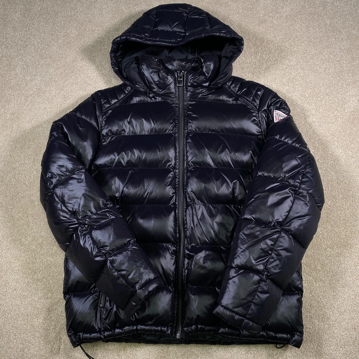 Puffer jacket mens guess cheap