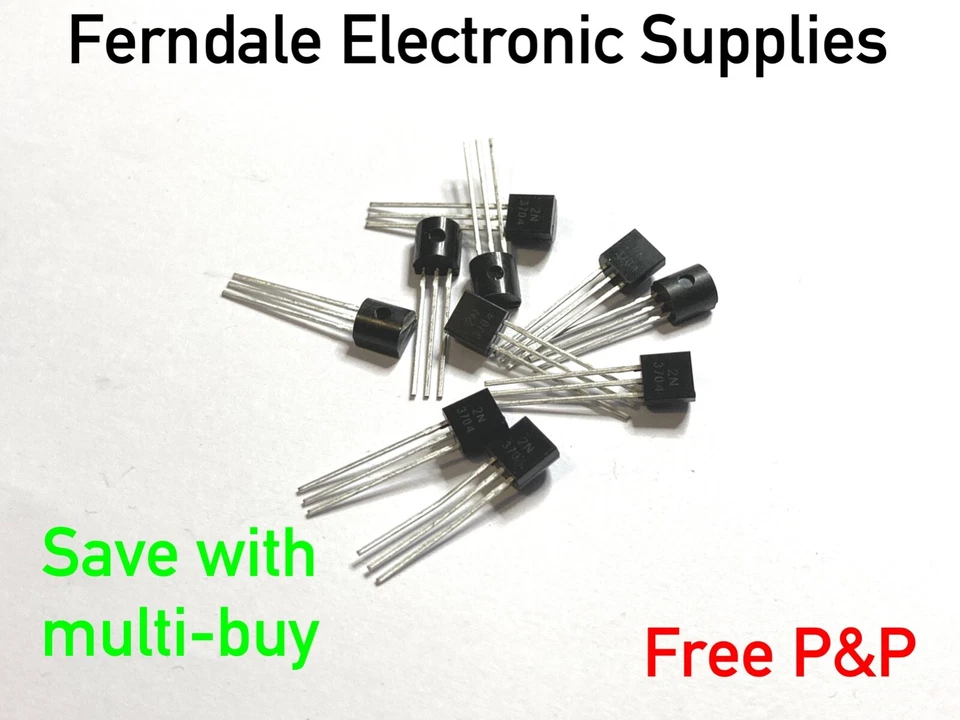 MULTICOMP PRO 2N3704 Bipolar (BJT) Silicon General Purpose Transistor, NPN, - Pack of 10