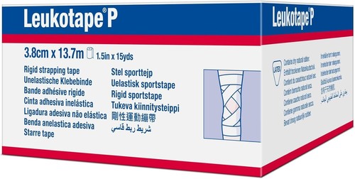 High-Adhesive Leukotape P, 1.5" x 15 Yards, Pack of 5 for Joint Immobilization - Picture 5 of 7