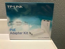 NEW TP-LINK TL-POE200 Power over Ethernet Adapter Switch up to 100m Play  Plug